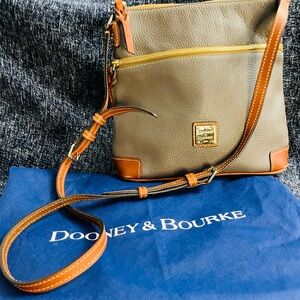 Dooney & Bourke - Pebble Leather Allison Crossbody Handbag - Elephant